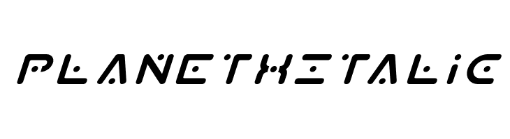 Planet X Italic  Free Fonts Download
