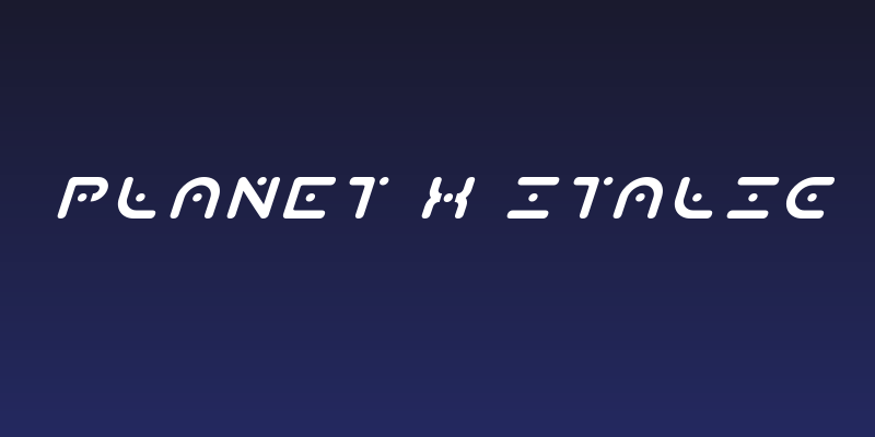 Planet X Italic Social Header