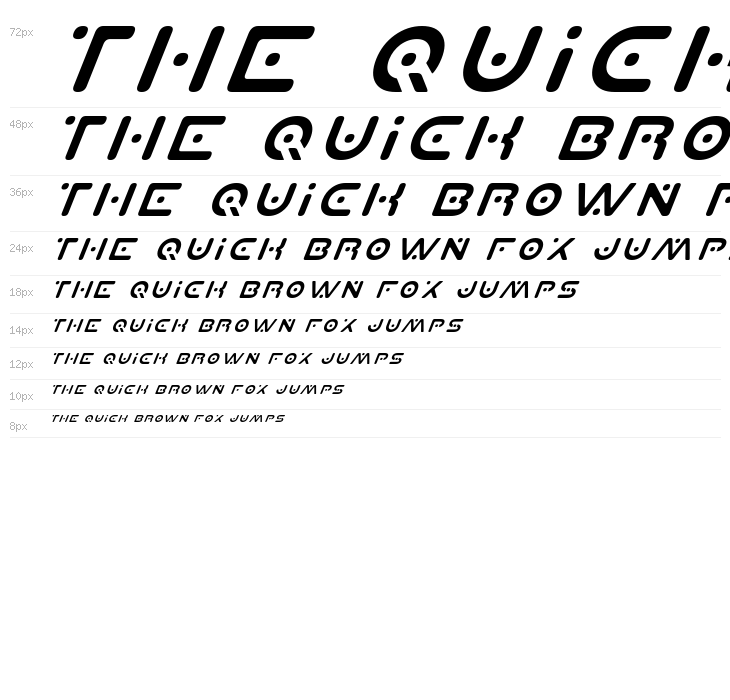 Planet X Italic Waterfall