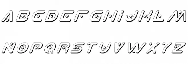 Planet X Shadow Italic Шрифта строчной