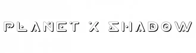 Planet X Shadow  les polices de caractères gratuit tlcharger