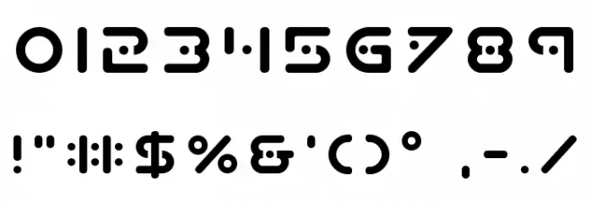 Planet X Font OTHER CHARS
