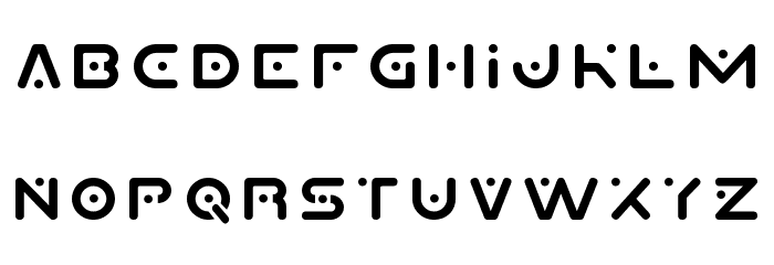 Planet X Font LOWERCASE