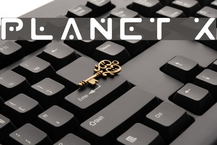 Planet X Font examples