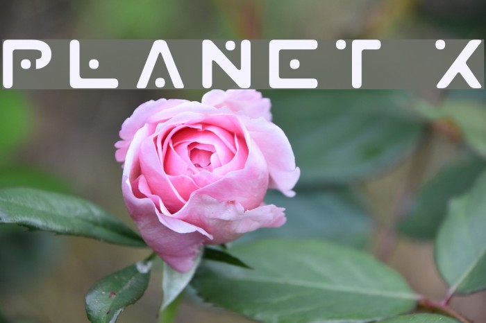 Planet X Font examples