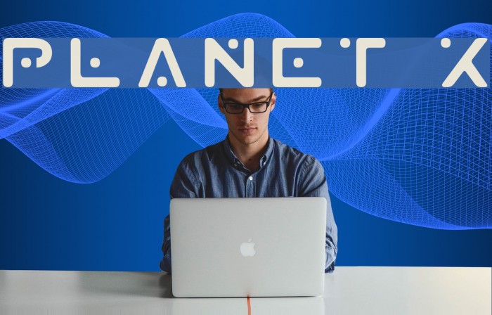 Planet X Font examples