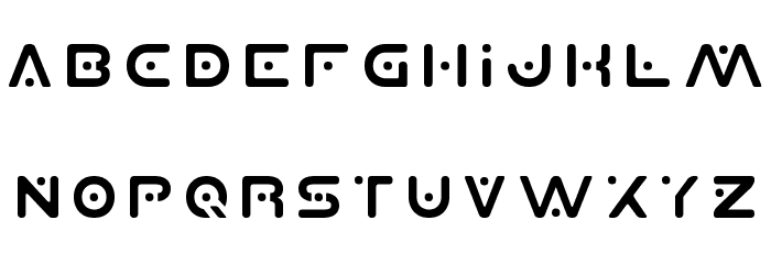 Planet X Font LOWERCASE