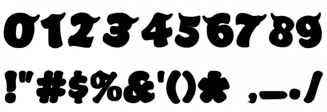 Planet ZOZO Spikes Font OTHER CHARS