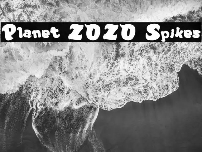 Planet ZOZO Spikes Font examples