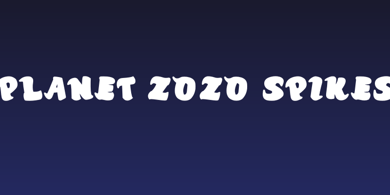 Planet ZOZO Spikes Social Header
