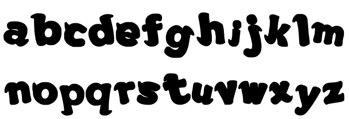 Planet ZOZO Spikes Font LOWERCASE