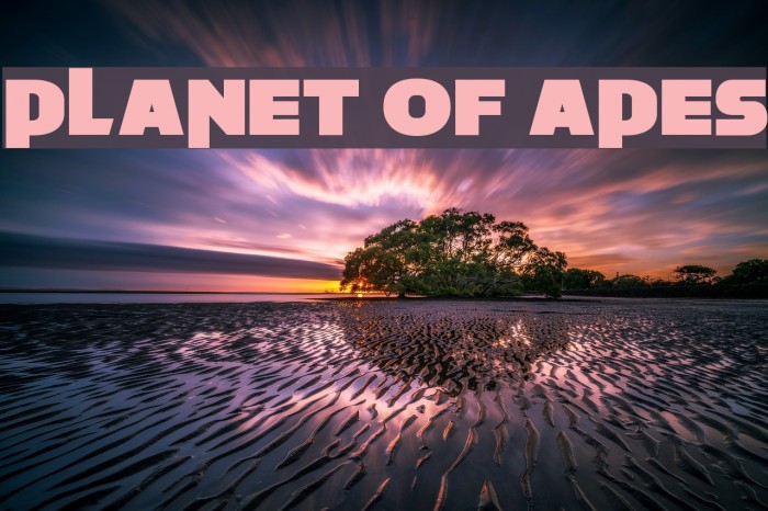 Planet of Apes Font examples