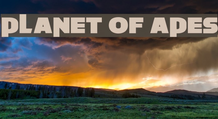 Planet of Apes Font examples