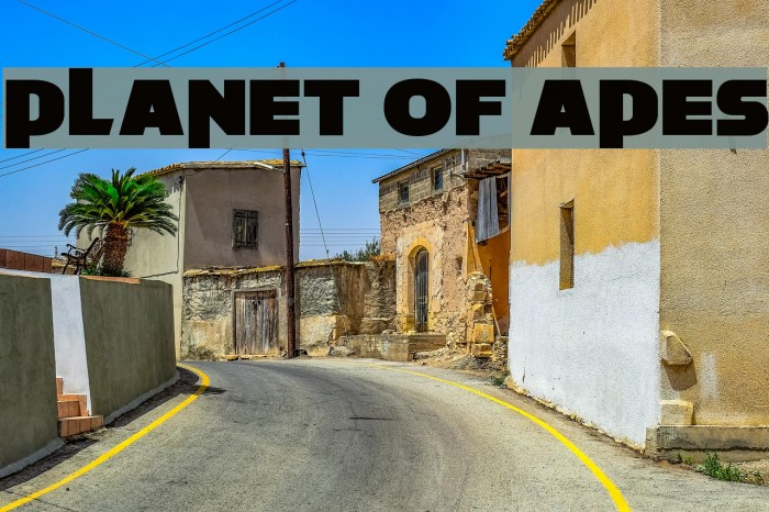 Planet of Apes Font examples