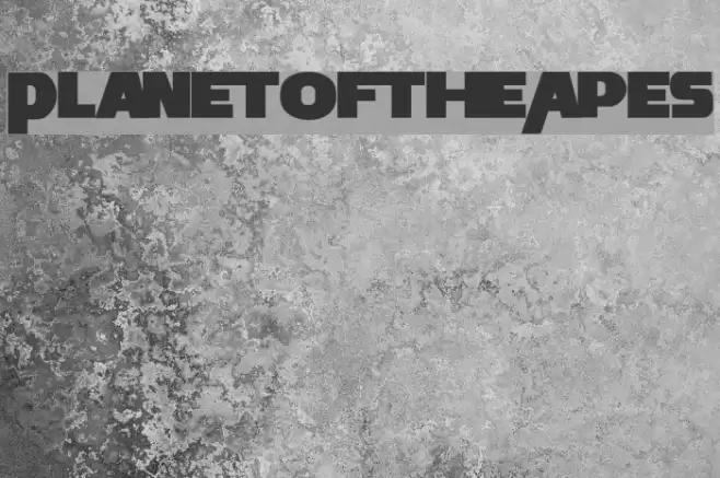 Planet-of-the-Apes Font examples