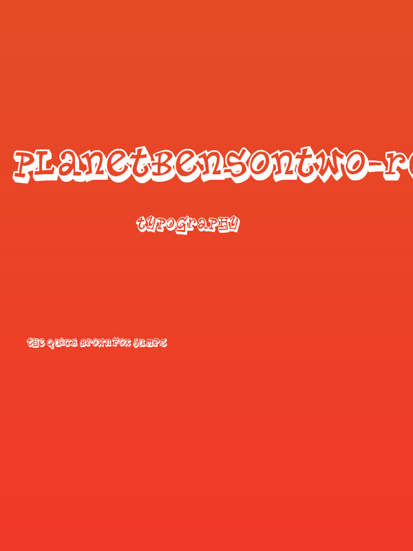 PlanetBensonTwo-Regular Poster