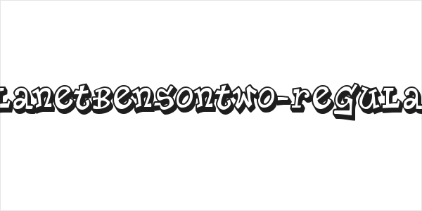 PlanetBensonTwo-Regular Logo