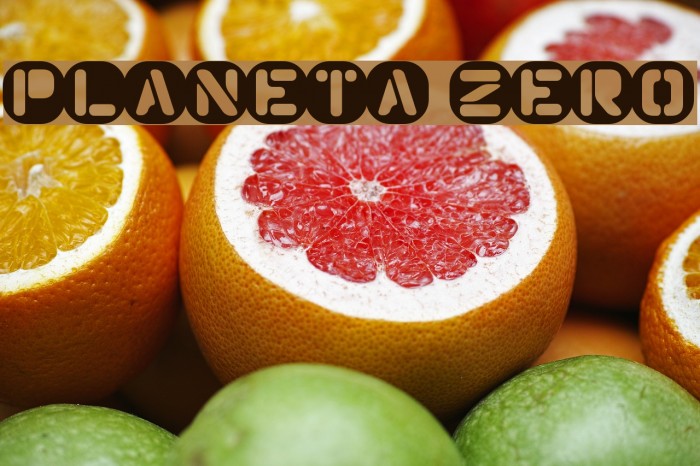 Planeta Zero Font examples