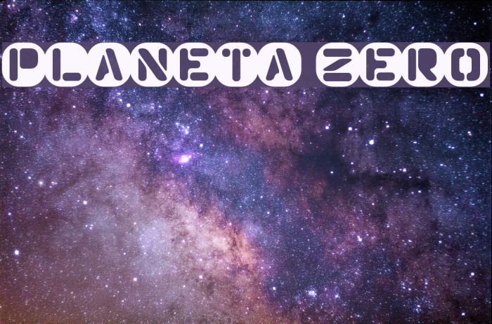 Planeta Zero Font examples