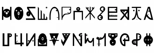 PlanetarishBats Font UPPERCASE