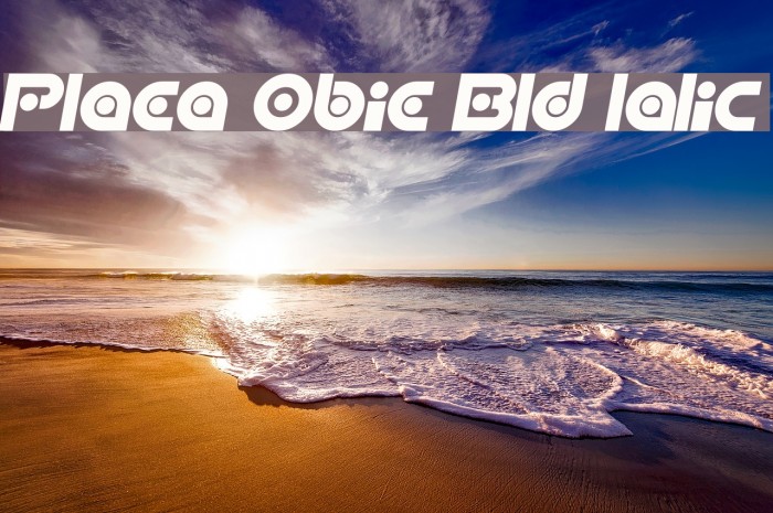Planetary Orbiter Bold Italic Font examples