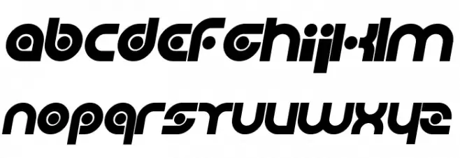 Planetary Orbiter Bold Italic Schriftart Kleinbuchstaben