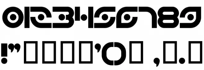 Planetary Orbiter Bold Font OTHER CHARS