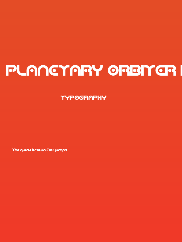 Planetary Orbiter Bold Poster