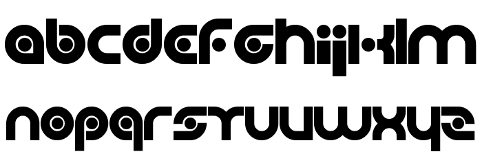 Planetary Orbiter Bold Font LOWERCASE