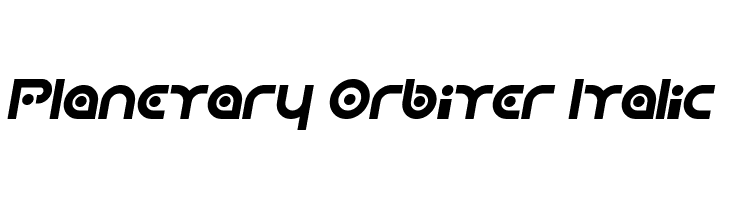 Planetary Orbiter Italic  Fuentes Gratis Descargar