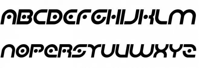 Planetary Orbiter Italic خط أحرف كبيرة