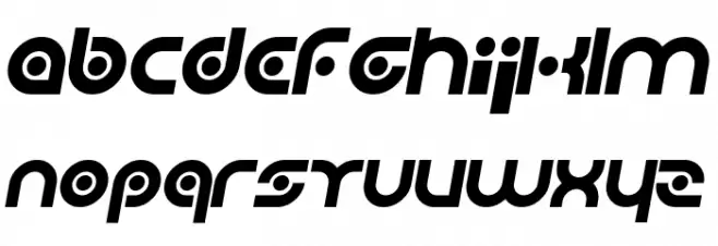 Planetary Orbiter Italic フォント 小文字