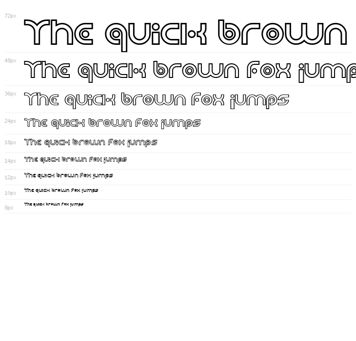 Planetary Orbiter Outline Bold Waterfall