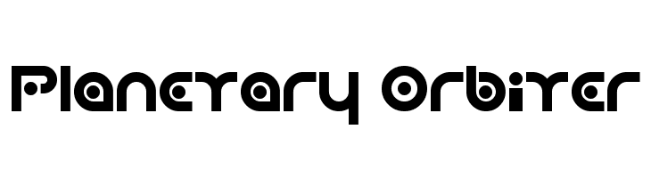 Planetary Orbiter  フリーフォントのダウンロード