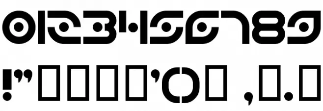 Planetary Orbiter Font OTHER CHARS