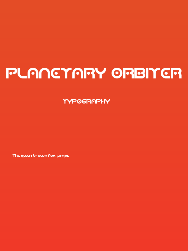 Planetary Orbiter Poster