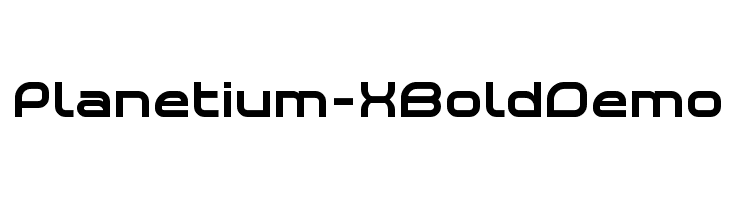 Planetium-X Bold Demo  नि: शुल्क फ़ॉन्ट्स डाउनलोड
