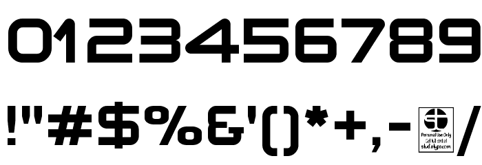 Planetium-X Bold Demo Font OTHER CHARS