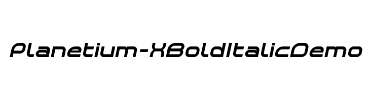 Planetium-X Bold Italic Demo  Free Fonts Download