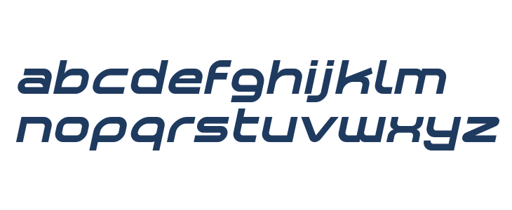 Planetium-X Bold Italic Demo Lowercase