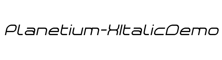 Planetium-X Italic Demo  Fuentes Gratis Descargar