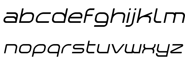 Planetium-X Italic Demo Font LOWERCASE