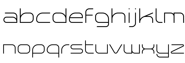 Planetium-X Light Demo Font LOWERCASE