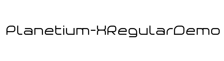Planetium-X Regular Demo  Free Fonts Download