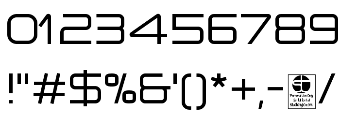 Planetium-X Regular Demo Font OTHER CHARS