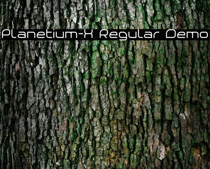 Planetium-X Regular Demo Font examples