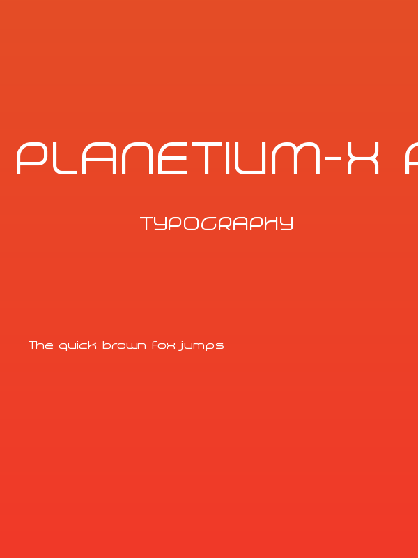 Planetium-X Regular Demo Poster