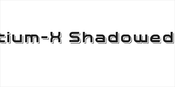 Planetium-X Shadowed Demo Logo