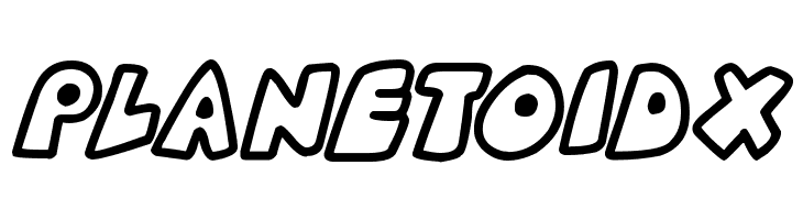 Planetoid X  免费字体下载