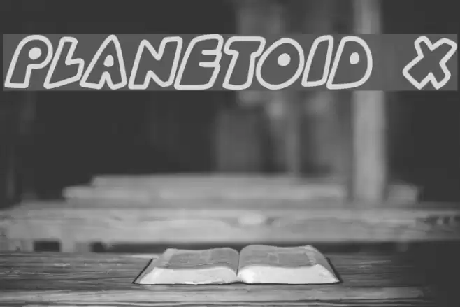 Planetoid X Font examples